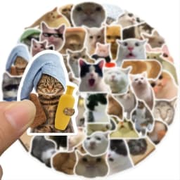 Wonderful Cute Cat Sticker Set - Perfect for Jazzing up Water Bottles, Laptops, Guitars, and Skateboards - 50pcs - A Fantastic I
