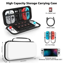 Durable Waterproof Portable Storage Bag with Handle for Nintendo Switch NS Game Console - Anti-fall Organizer Bag - Travel Carry