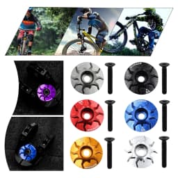 MTB Road Bike Stem Headset Top Cap Cover Aluminium Alloy Bike Headset Cover for Fork Head Tube Cycling Accessories