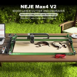 Professional Laser Engraver NEJE Max 4 V2, 1000mm/s, 10W/20W/30W, Wood/Stone/Glass/MDF, Motorized Z-Axis, High Precision CNC