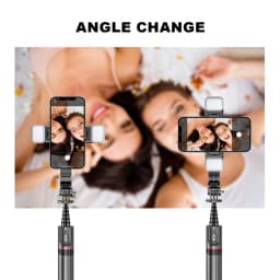Portable 42.7 Inch Front And Rear Fill Light Reinforcement Bracket Bluetooth Tripod Selfie Stick Phone Tripod With Wireless Remo