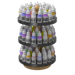 Evemodel SN04M Rotatable Paint Organizer 25.5mm Slot Pigment Bottle Spinning Rack Stand Holder Shelf for AV/AK 17ml Bottle
