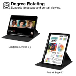 For Huawei Honor Pad X8a Case 11inch with Pencil Holder 360 Rotating Acrylic Stand Back Cover For Honor Pad X9 2024 Case NDL-W09