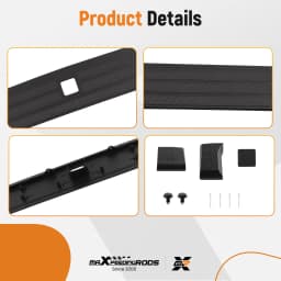 Tailgate Step Pad Top Center Flex Molding Trim Kit for Ford F-150 2021 2022 2023 Flex Step Center Tailgate Cap Trim Molding