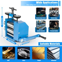 Jewelry Rolling Mill Machine Roller Manual Combination Rolling Mill Machine Jewelry Press Tabletting Tool Jewelry DIY Tool