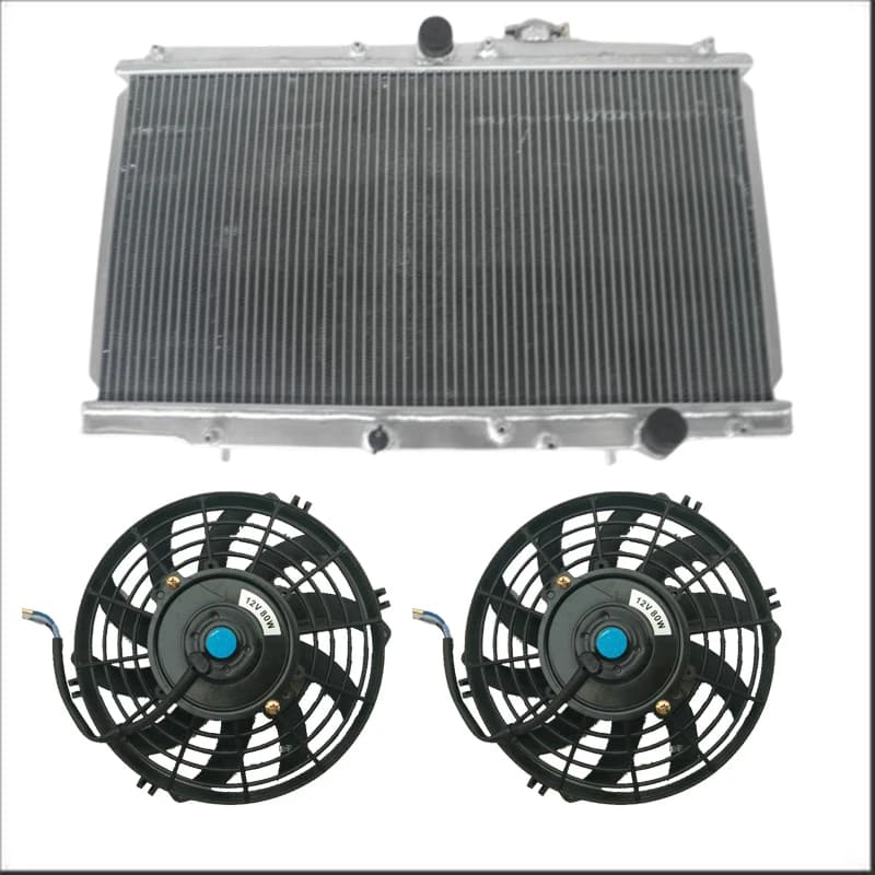 For HONDA PRELUDE BB5-BB9 F22/H22/F20 L4 1997-2001;ACCORD CD/CF 1994-1998;ACURA CL YA1 1997 1998 1999 Aluminum Radiator + Fans
