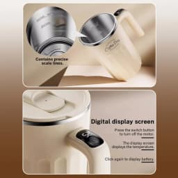 DEEWAZ 400ML Automatic Stirring Cup Rechargeable Coffee Electric Mixer 316 Stainless Steel Rotating Mug Milk Magnetic Mixing Cup