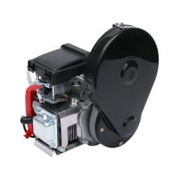 49CC 4-Stroke Power Engine Kit for Bicycle, Belt Drive Bike Motor Conversion Set Kit, Air-Cooled OHV Engine for 26"-28" V-Frame Bikes
