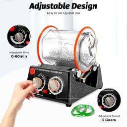 5 Gears Electric Polisher, 60W Polishing Machine, Jewelry Rotary Polishing Machine 3KG EU/US/UK