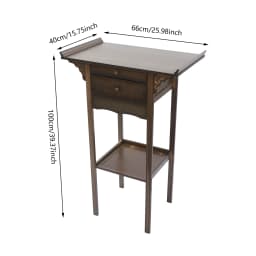 Retro Appearance Altar Table with Drawers Storage Meditation Table Strong Load Bearing Capacity