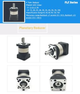 Nema23 Nema34 Planetary Gearbox Step-down Gearbox Motor Reducer Less 7 Arcmin for Stepper Motor 60/80/90 400W 750W Servo