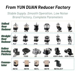 Nema23 Nema34 Planetary Gearbox Step-down Gearbox Motor Reducer Less 7 Arcmin for Stepper Motor 60/80/90 400W 750W Servo