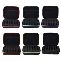 Essential Oils Carrying Case EVA Travel Storage Organizer Essential Oil Case with Foam Insert Portable for30/60 Bottles 10/15 ML