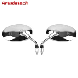 Artudatech CHROME MIRRORS Fit for Honda VT 400 500 600 700 750 800 1100 Shadow VF750 Magna