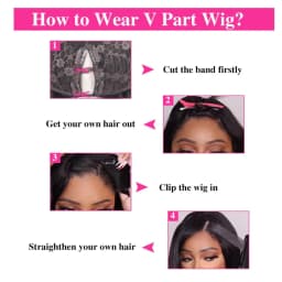 V Part Wigs Human Hair Glueless No Leave Out Upgrade Brazilian Curly Deep Wave Wigs For Women 220 Density Natural Color 30 Inch