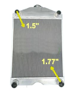 Fit Ford 2N/8N/9N tractor w/flathead V8 engine aluminum radiator
