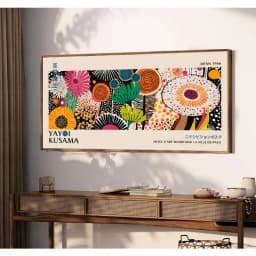 Yayoi Kusama Flower Exhibition Poster Canvas Painting Print Japanese Wall Art Picture for Living Room Home Decor Cuadros Zoro