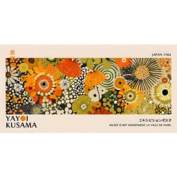 Yayoi Kusama Flower Exhibition Poster Canvas Painting Print Japanese Wall Art Picture for Living Room Home Decor Cuadros Zoro