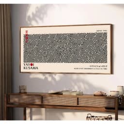 Yayoi Kusama Flower Exhibition Poster Canvas Painting Print Japanese Wall Art Picture for Living Room Home Decor Cuadros Zoro