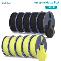 SUNLU 10KG(PLA Classic)High Speed Matte PLA Filament 1.75mm 1kg Spool (2.2lbs) High Speed Printing Filament Fit Most FDM Printer