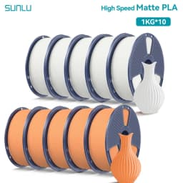 SUNLU 10KG(PLA Classic)High Speed Matte PLA Filament 1.75mm 1kg Spool (2.2lbs) High Speed Printing Filament Fit Most FDM Printer