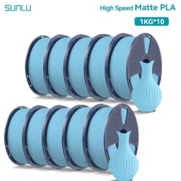 SUNLU 10KG(PLA Classic)High Speed Matte PLA Filament 1.75mm 1kg Spool (2.2lbs) High Speed Printing Filament Fit Most FDM Printer