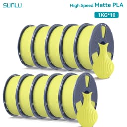 SUNLU 10KG(PLA Classic)High Speed Matte PLA Filament 1.75mm 1kg Spool (2.2lbs) High Speed Printing Filament Fit Most FDM Printer