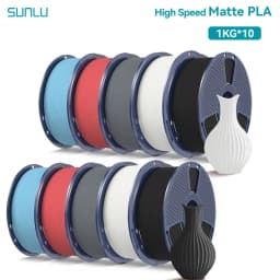 SUNLU 10KG(PLA Classic)High Speed Matte PLA Filament 1.75mm 1kg Spool (2.2lbs) High Speed Printing Filament Fit Most FDM Printer
