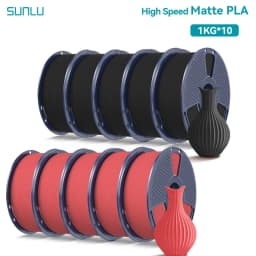 SUNLU 10KG(PLA Classic)High Speed Matte PLA Filament 1.75mm 1kg Spool (2.2lbs) High Speed Printing Filament Fit Most FDM Printer