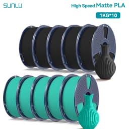 SUNLU 10KG(PLA Classic)High Speed Matte PLA Filament 1.75mm 1kg Spool (2.2lbs) High Speed Printing Filament Fit Most FDM Printer