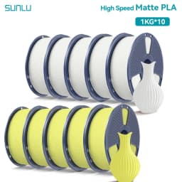 SUNLU 10KG(PLA Classic)High Speed Matte PLA Filament 1.75mm 1kg Spool (2.2lbs) High Speed Printing Filament Fit Most FDM Printer