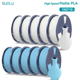 SUNLU 10KG(PLA Classic)High Speed Matte PLA Filament 1.75mm 1kg Spool (2.2lbs) High Speed Printing Filament Fit Most FDM Printer