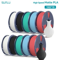 SUNLU 10KG(PLA Classic)High Speed Matte PLA Filament 1.75mm 1kg Spool (2.2lbs) High Speed Printing Filament Fit Most FDM Printer