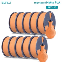 SUNLU 10KG(PLA Classic)High Speed Matte PLA Filament 1.75mm 1kg Spool (2.2lbs) High Speed Printing Filament Fit Most FDM Printer
