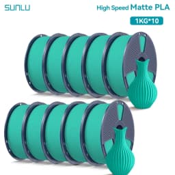 SUNLU 10KG(PLA Classic)High Speed Matte PLA Filament 1.75mm 1kg Spool (2.2lbs) High Speed Printing Filament Fit Most FDM Printer
