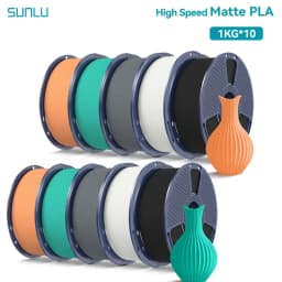 SUNLU 10KG(PLA Classic)High Speed Matte PLA Filament 1.75mm 1kg Spool (2.2lbs) High Speed Printing Filament Fit Most FDM Printer