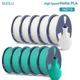 SUNLU 10KG(PLA Classic)High Speed Matte PLA Filament 1.75mm 1kg Spool (2.2lbs) High Speed Printing Filament Fit Most FDM Printer