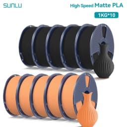 SUNLU 10KG(PLA Classic)High Speed Matte PLA Filament 1.75mm 1kg Spool (2.2lbs) High Speed Printing Filament Fit Most FDM Printer