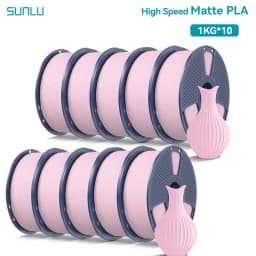 SUNLU 10KG(PLA Classic)High Speed Matte PLA Filament 1.75mm 1kg Spool (2.2lbs) High Speed Printing Filament Fit Most FDM Printer