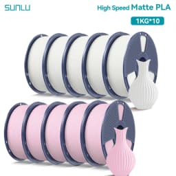 SUNLU 10KG(PLA Classic)High Speed Matte PLA Filament 1.75mm 1kg Spool (2.2lbs) High Speed Printing Filament Fit Most FDM Printer