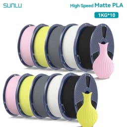 SUNLU 10KG(PLA Classic)High Speed Matte PLA Filament 1.75mm 1kg Spool (2.2lbs) High Speed Printing Filament Fit Most FDM Printer