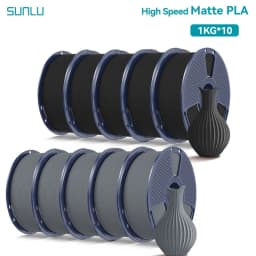 SUNLU 10KG(PLA Classic)High Speed Matte PLA Filament 1.75mm 1kg Spool (2.2lbs) High Speed Printing Filament Fit Most FDM Printer