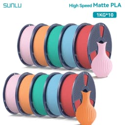SUNLU 10KG(PLA Classic)High Speed Matte PLA Filament 1.75mm 1kg Spool (2.2lbs) High Speed Printing Filament Fit Most FDM Printer