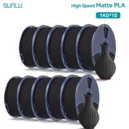 SUNLU 10KG(PLA Classic)High Speed Matte PLA Filament 1.75mm 1kg Spool (2.2lbs) High Speed Printing Filament Fit Most FDM Printer