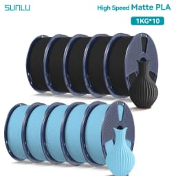 SUNLU 10KG(PLA Classic)High Speed Matte PLA Filament 1.75mm 1kg Spool (2.2lbs) High Speed Printing Filament Fit Most FDM Printer