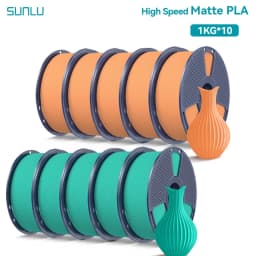 SUNLU 10KG(PLA Classic)High Speed Matte PLA Filament 1.75mm 1kg Spool (2.2lbs) High Speed Printing Filament Fit Most FDM Printer