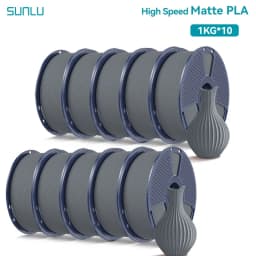 SUNLU 10KG(PLA Classic)High Speed Matte PLA Filament 1.75mm 1kg Spool (2.2lbs) High Speed Printing Filament Fit Most FDM Printer