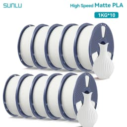SUNLU 10KG(PLA Classic)High Speed Matte PLA Filament 1.75mm 1kg Spool (2.2lbs) High Speed Printing Filament Fit Most FDM Printer