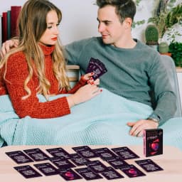 Couples Card Game Deep Conversation Couple Questions Card Games 50-Sheet Romantic Relationship Deck Activity For Travel Road