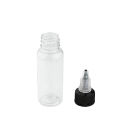 OPHIR 10PCS Plastic Bottle, 30ML 60ML 120ML 250ML Airbrush Ink Bottles Container Clear Spare Paint Ink Bottle KD001-10x